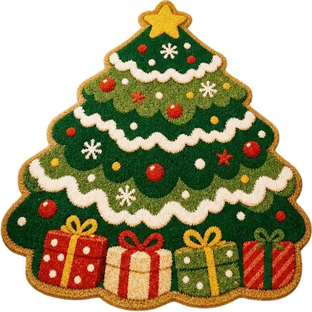 Soft Christmas Velvet Floor Mat-Style 2