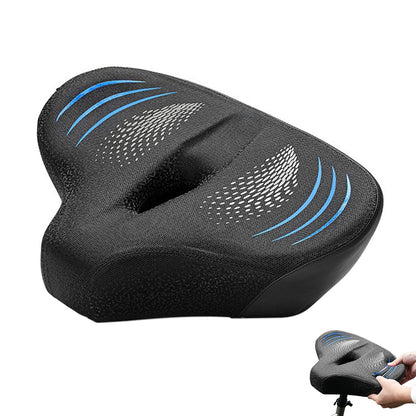 Comfortable Bike Saddle with Shock Absorption and Universal Adapter for Various Bikes
