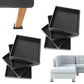 8 Pack Rubber Furniture Leg Floor Protectors with Anti Slip Textured Base