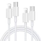 2M USB C to Lightning Cable 30W PD Fast USB C Charger Cable Lightning to Type C Cable