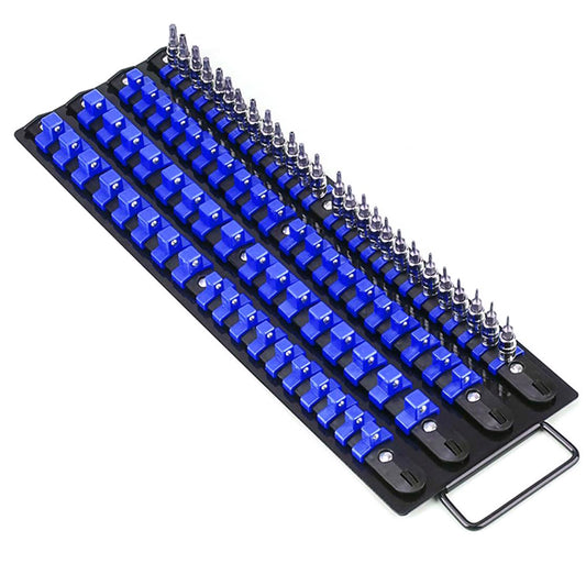 Portable Socket Organizer Tray Mixed Socket Rail Storage Set Heavy Duty Socket Organizer