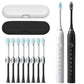 Couple's Electric Toothbrush Set with Travel Case -White and Pink