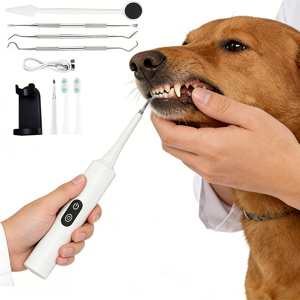 Ultrasonic Dog Tooth Cleaner Kit for Pet Teeth and Gum Care