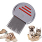 Stainless Steel Pet Flea Comb Fine Tooth Grooming Tool for Dogs Cats