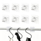 10 Pcs No Drill Curtain Rod Holder Self Adhesive Hook for Smooth Surface