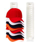 2 Pack Wall Mounted Baseball Cap Hat Rack Organizer