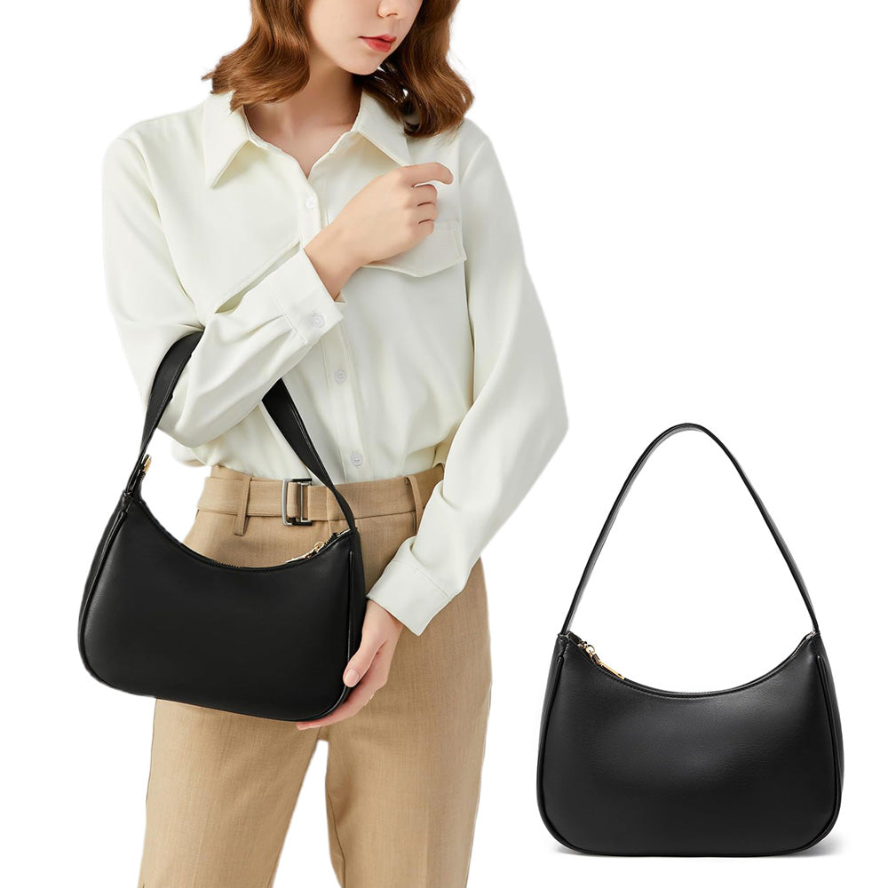 Shoulder Bag For Women Elegant Feminine Mini Handbags with Zipper Closure