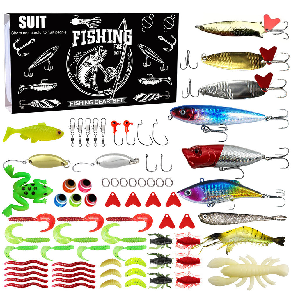 Fishing Lures kit Baits Tackle for Bass Trout Salmon Fishing Accessories