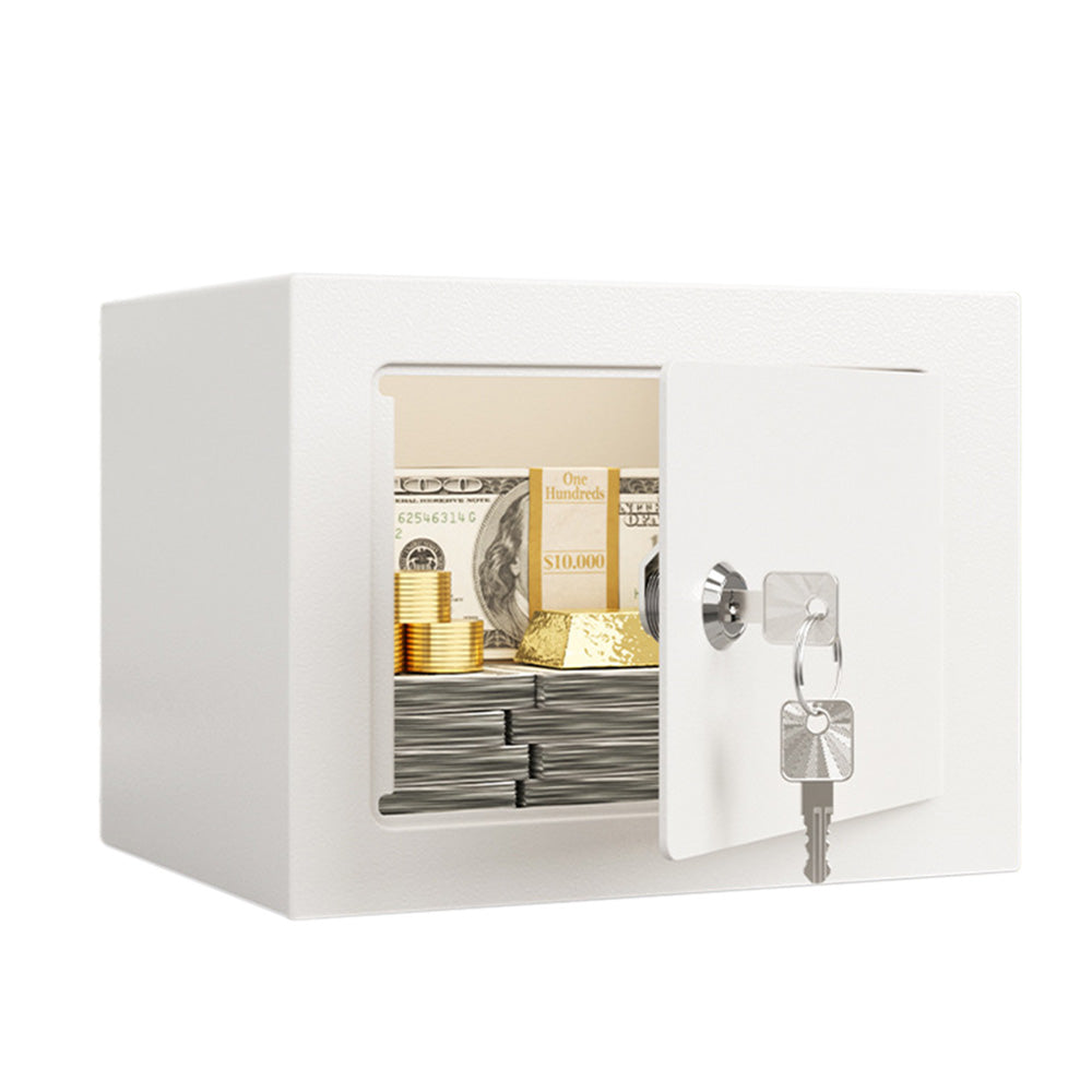 Small Safe Box with Key Lock Mini Security Safe for Money Cash Jewelry