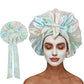 Satin Bonnet for Sleeping Double Layer Sleep Hair Bonnets Caps for Curly Braid Hair