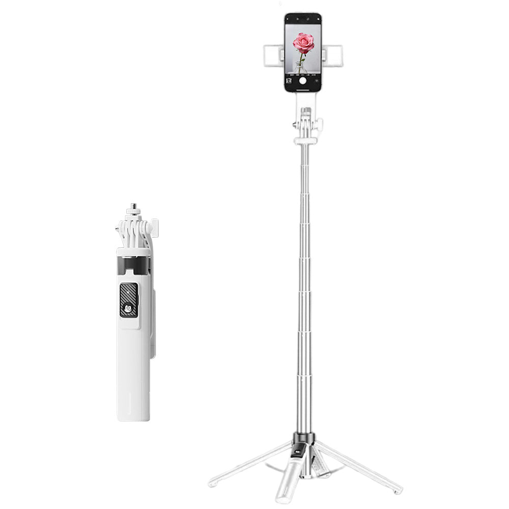 Selfie Stick Tripod with Wireless Remote for Phone Dual Fill Light Bluetooth