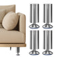 4 PCS Metal Furniture Legs Adjustable Stainless Steel Cabinet Feet for Bed Sofa Table