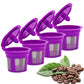 4 Pack Refillable Coffee Pods Compatible with Keurig K Cup Machines