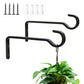 Rustproof Iron Plant Hooks for Wall Outdoor Bird Feeder Planter Baskets Hanger