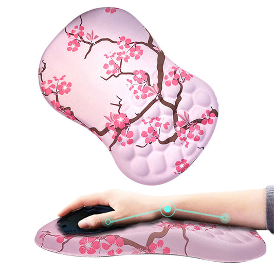 Ergonomic Wrist Rest Mouse Wrist Rest Pad Wrist Support-Plum blossom
