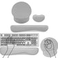 3Pcs Gaming Mouse Pad Mouse Pad with Wrist Rest Circle Curved Ergonomic Mousepad