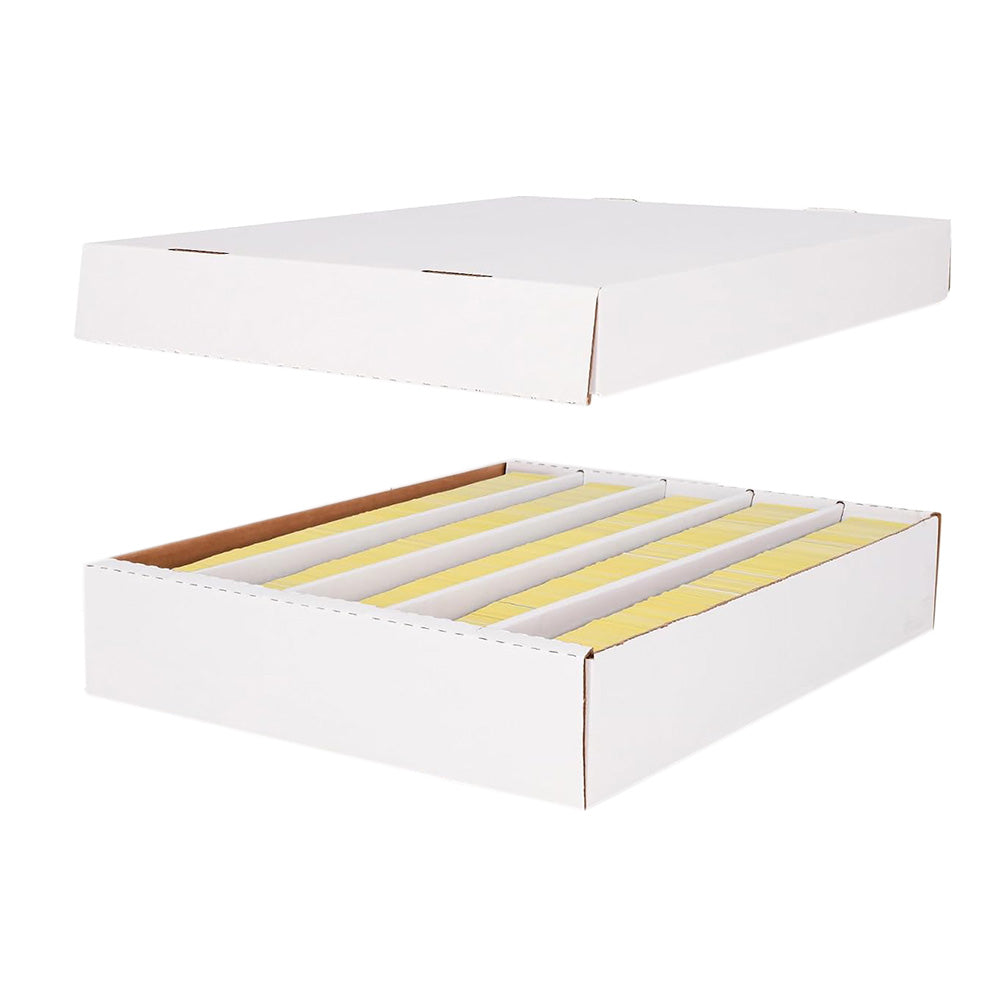 Extra Large Card Storage Box for Over 4000 Cards with Lid Compartments