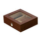 Cigar Humidor for 10 Cigars with Hygrometer and Divider
