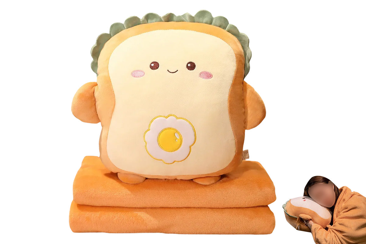 2-In-1 Cartoon Plushie Pillow Blanket