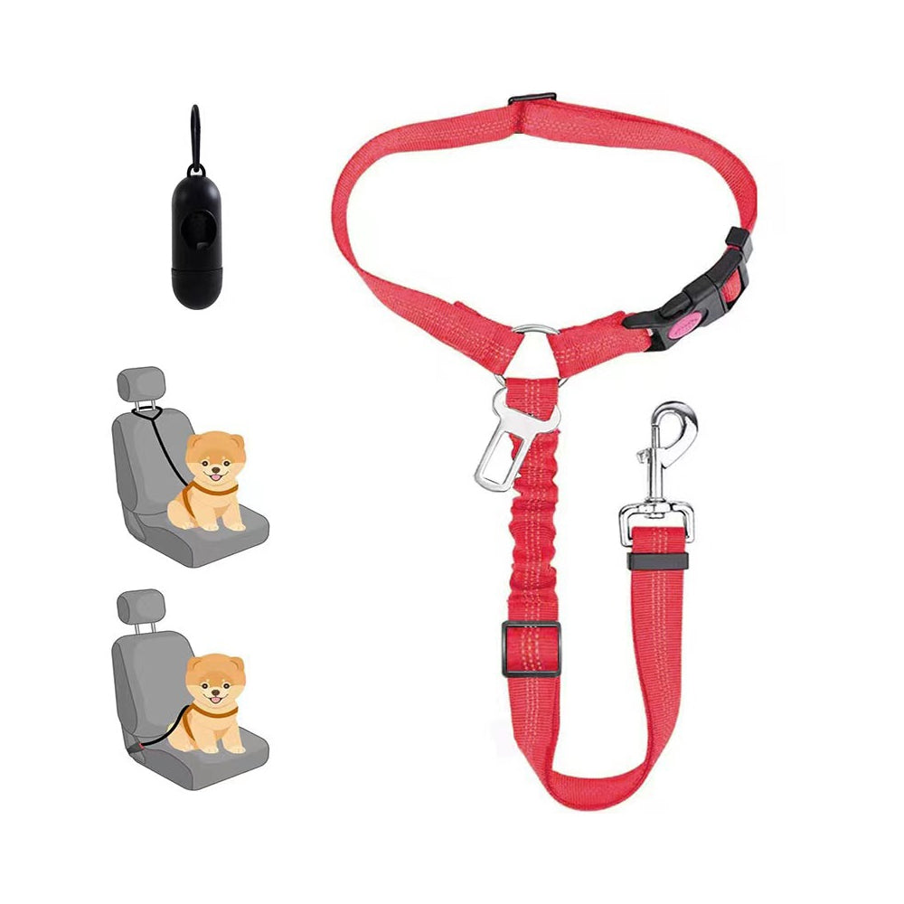 Removable Dog Belt Harness for Car Adjustable High Elastic Bungee