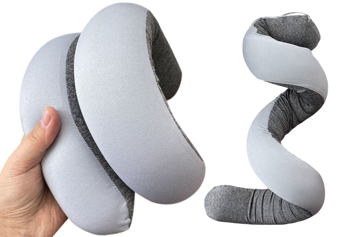 360 Degrees Twistable Memory Foam Neck Support Pillow Adjustable Travel Pillow