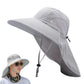Outdoor Hiking Fishing Hat Sun Protection Unisex Neck Flap Cap Wide Brim