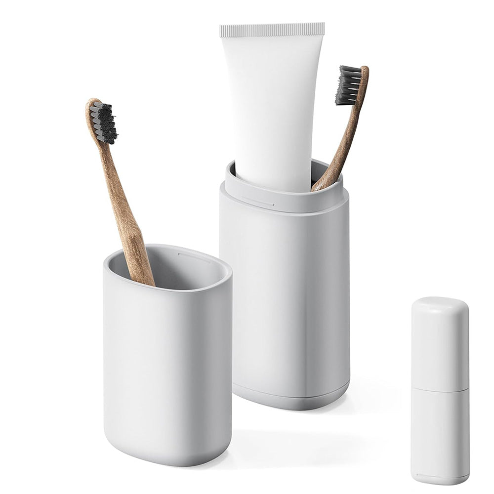 Portable 180 ml Travel Toothbrush Holder and Rinse Cup
