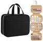 Travel Toiletry Bag with Waterproof Compartments and Hanging Hook
