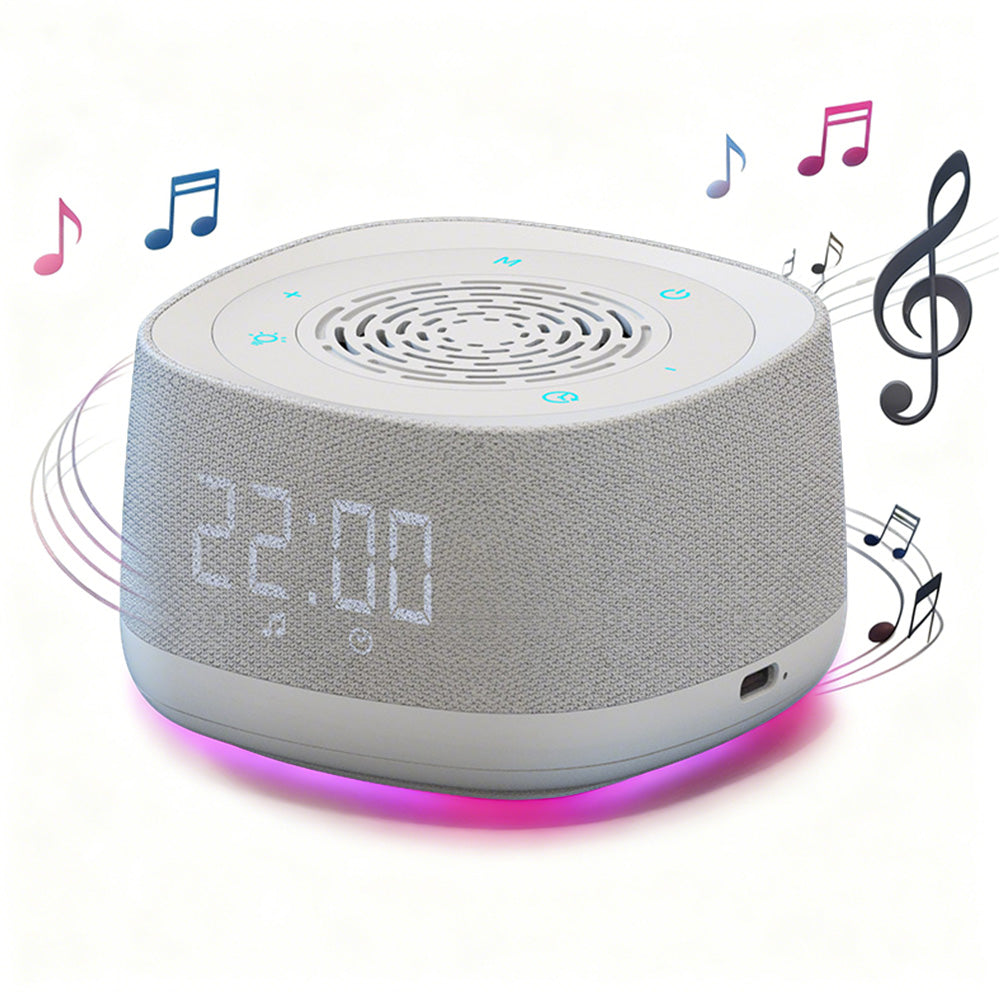 White Noise Sound Machine With Alarm Clock And Breathing Light