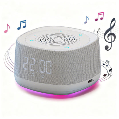 White Noise Sound Machine With Alarm Clock And Breathing Light