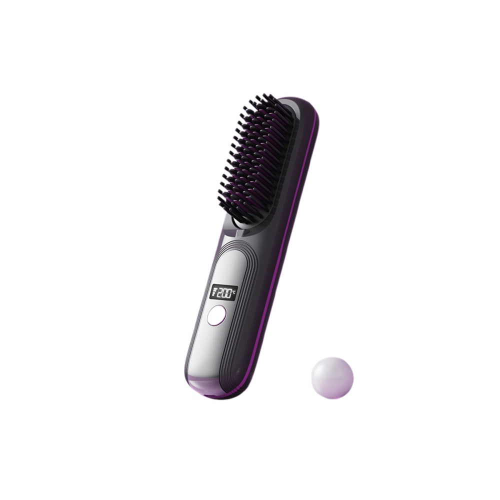Portable Rechargeable Wireless Hair Straightener Comb