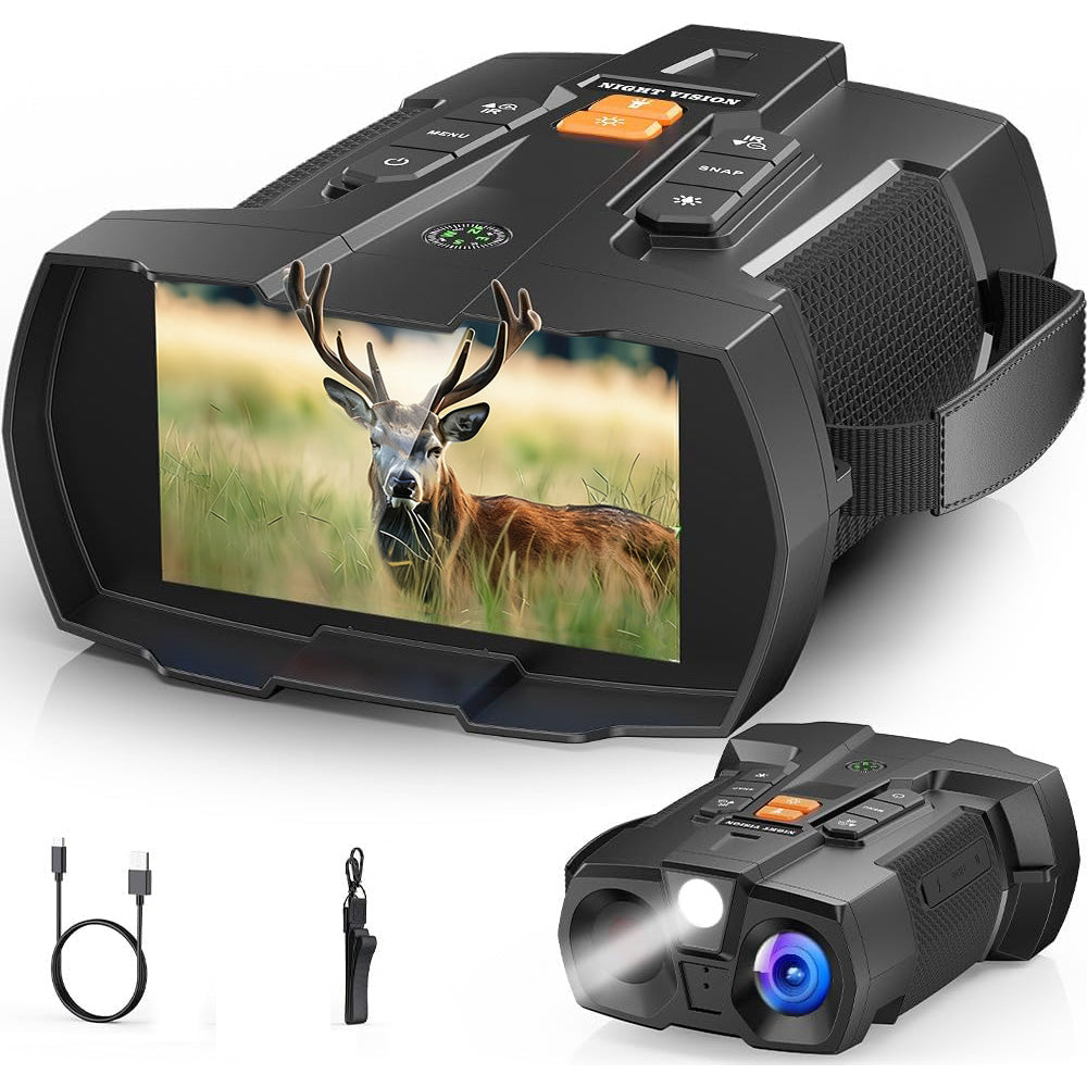 4K Night Vision Goggles Night Vision Binoculars for Camping Wildlife Observation