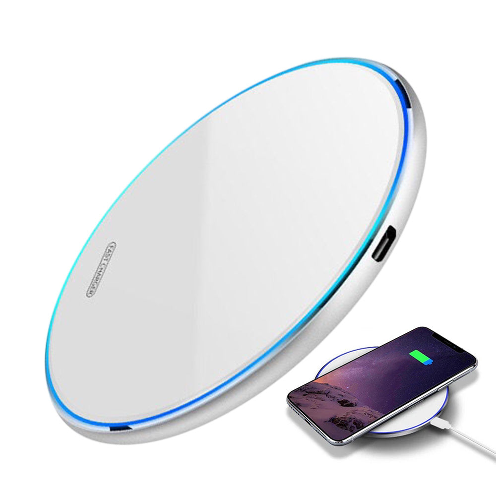 Fast Wireless Charger Pad with Mirror Surface for Phone