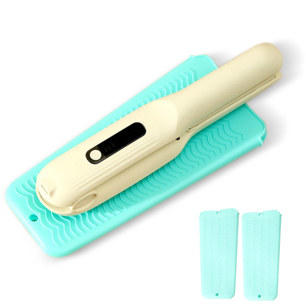2 Pack Heat Resistant Silicone Pouch for Hair Styling Tools