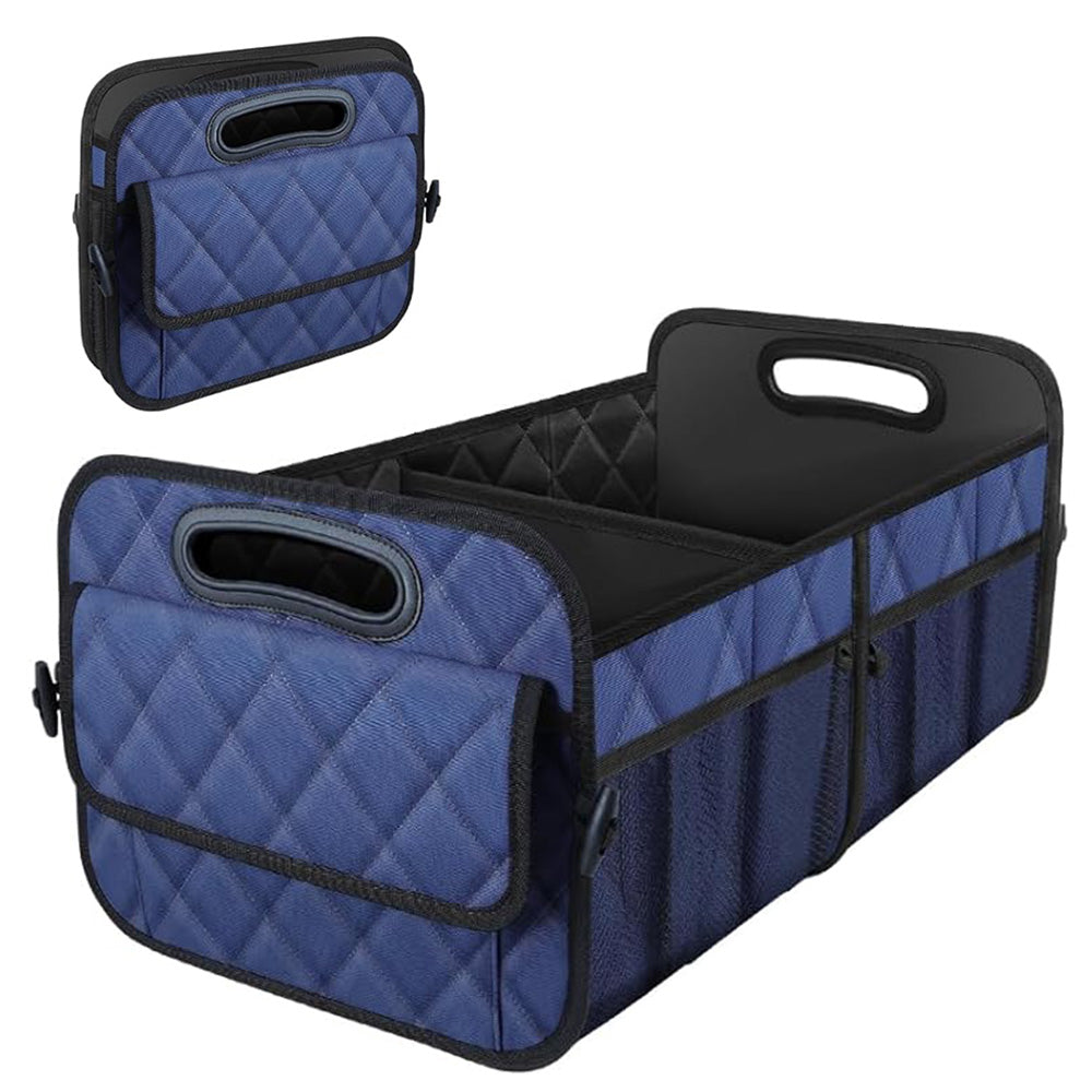 Collapsible Car Trunk Organizer with 6 Pockets Reinforced Handles
