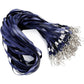 50 Flat Polyester ID Badge Lanyards with 360 Degree Swivel Hooks
