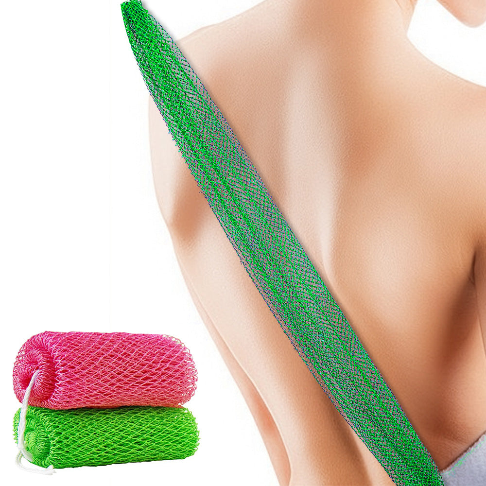 2PCS African Net Sponge Body Scrubber for Exfoliating and Bathing