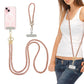 Rhinestone Crossbody Phone Lanyard with Wrist Strap and Locking Clips