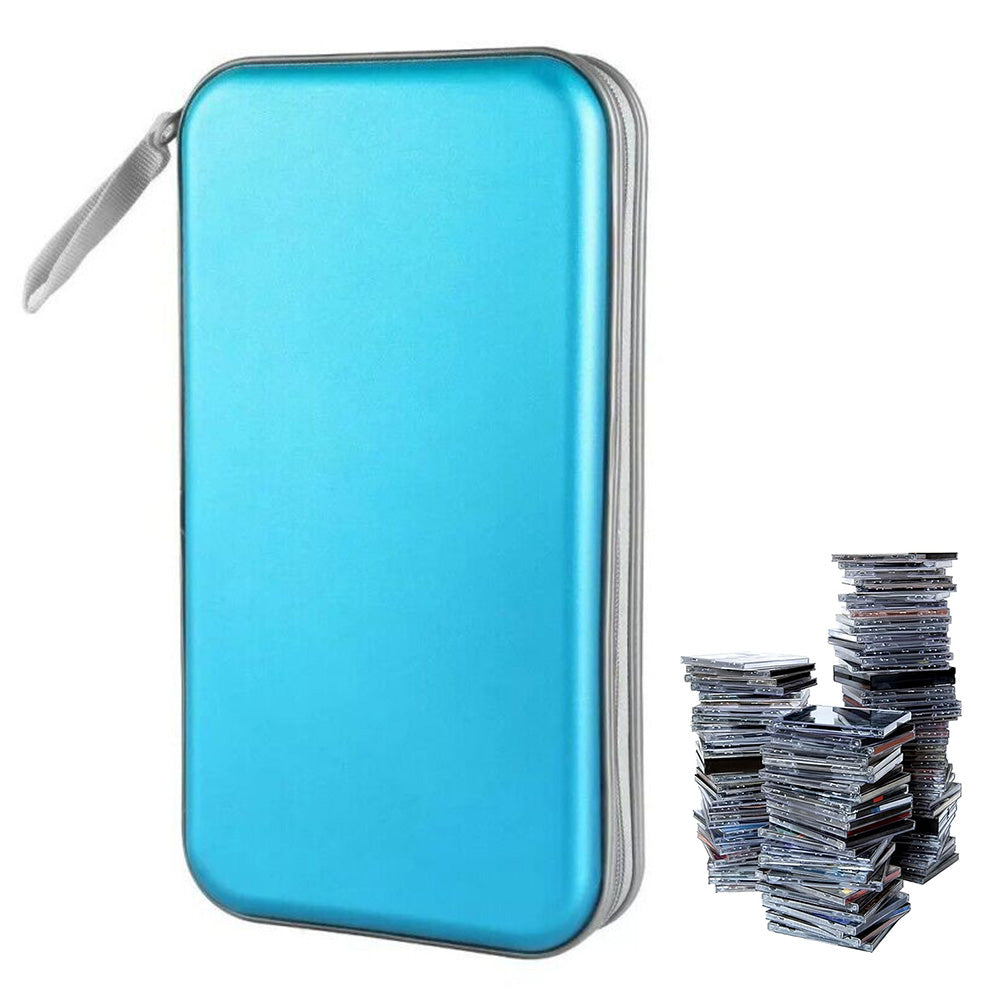80 Capacity CD DVD Disc Holder Storage Case with Carry Handle