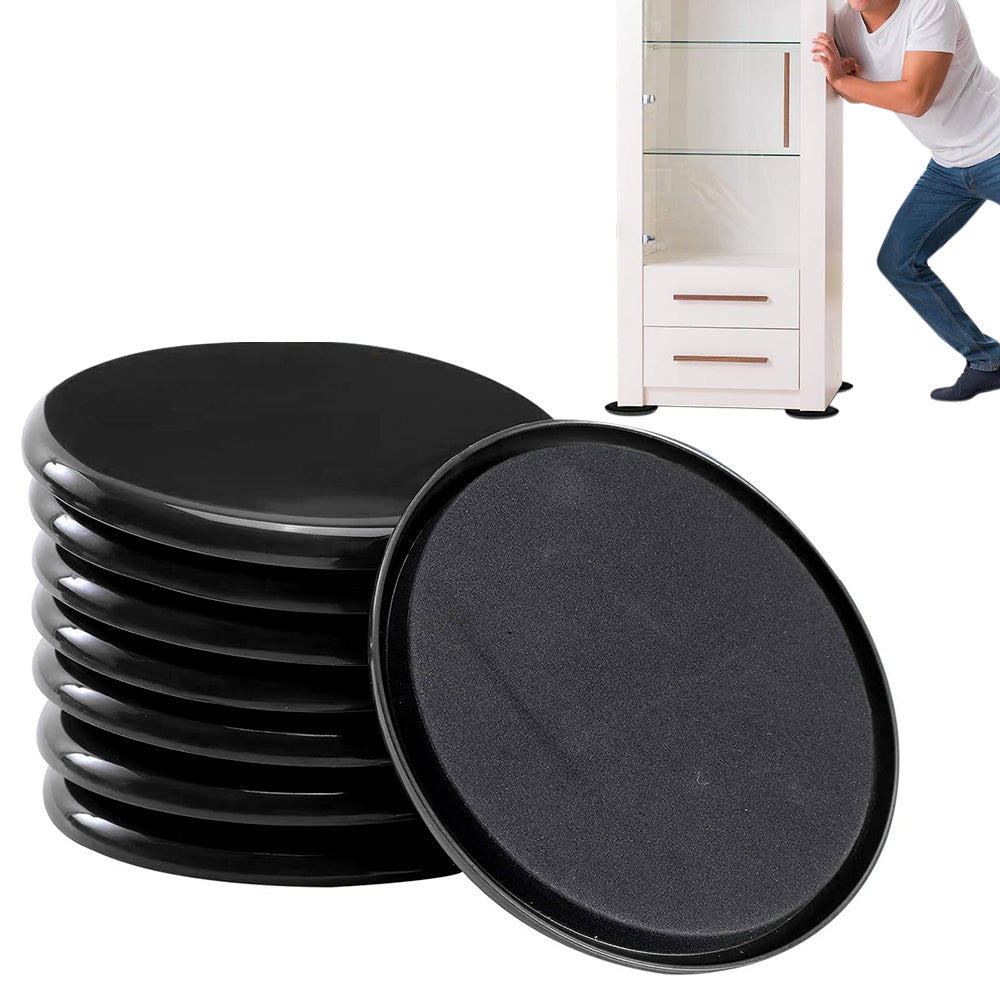 8 Piece Furniture Sliders Reusable Pads for Hardwood Floors and Carpet