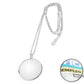 5X Magnifying Glass Pendant Necklace Elegant Round Monocle Lens for Ladies Mom