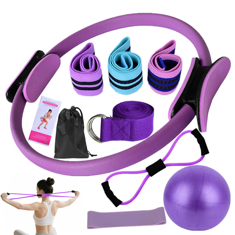Yoga Set Pilates Essentials Kit For Women With Pilates Ring And Ball