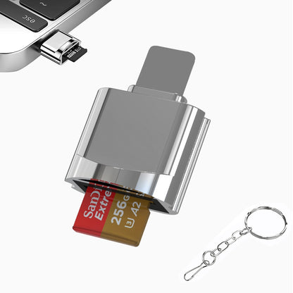 TF OTG Card Reader Adapter for Android and iPhone with Lightning Type-C Micro USB