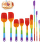9PCS Silicone Spatula Set Non stick Spoon Utensil Baking Tools With Ergonomic Grip