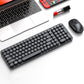 2.4GHz Wireless Keyboard And Mouse Combo With Round Key Caps
