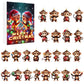 2025 Advent Countdown Calendar Funny Monkey Ornament Christmas Hanging Ornaments