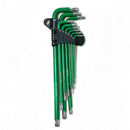 9Pcs Long Arm Ball End Hex Key Set with CRV Steel for Car and Motorcycle Repair