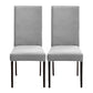 2Pcs Velvet Dining Chair Covers Stretch Slipcovers for Dining Room Chairs