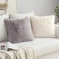 Two-Pack Plush Square Cushion Cases Pillow Covers