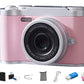 Dual Lens 4K Digital Camera 50MP Compact Vlogging Camera with 512GB Card